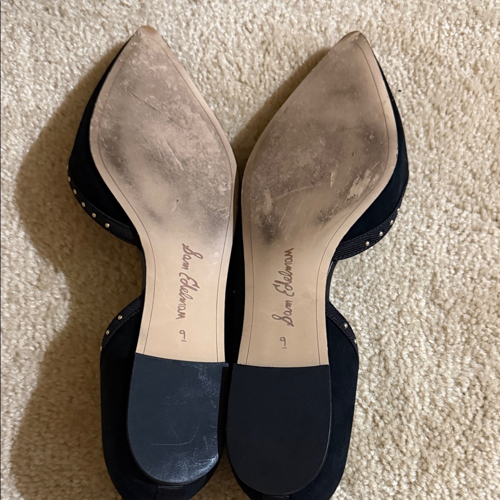Sam Edelman Black Suede Studded Roni d’Orsay size 9 - Picture 7 of 8